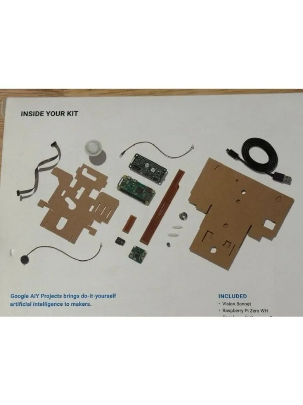 Google AIY Vision Kit V1.1 AI Raspberry Pi Zero‎ included NEW